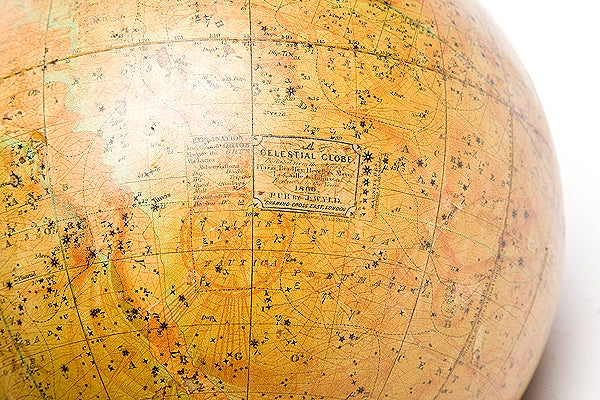 19th Century English Celestial Globe, Dated 1860