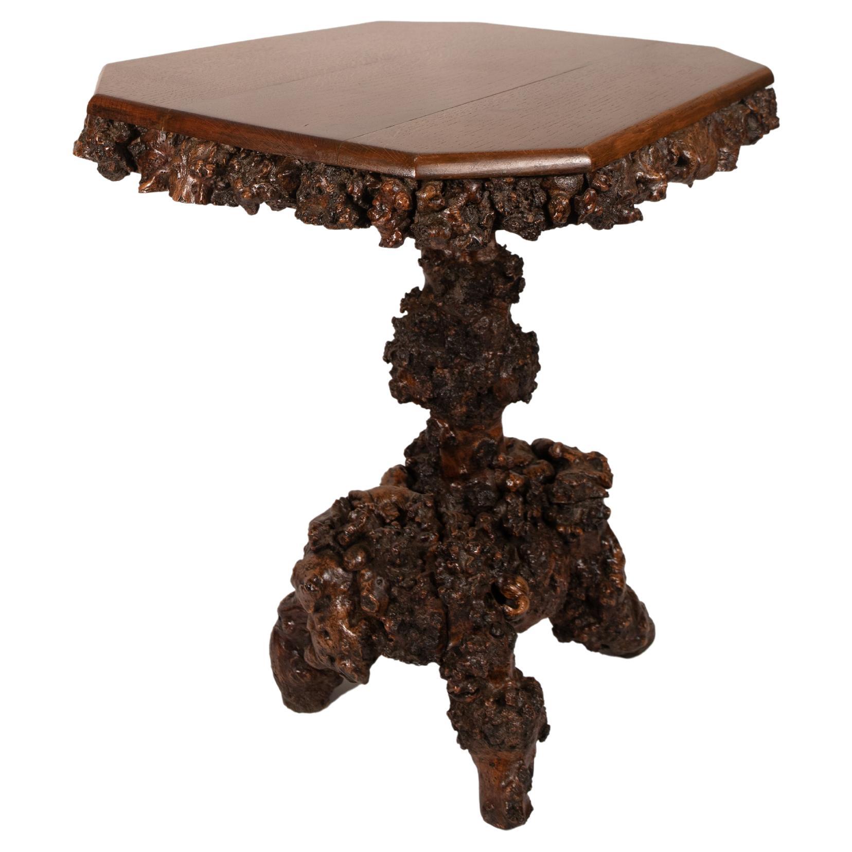 Table d'appoint en châtaignier anglais