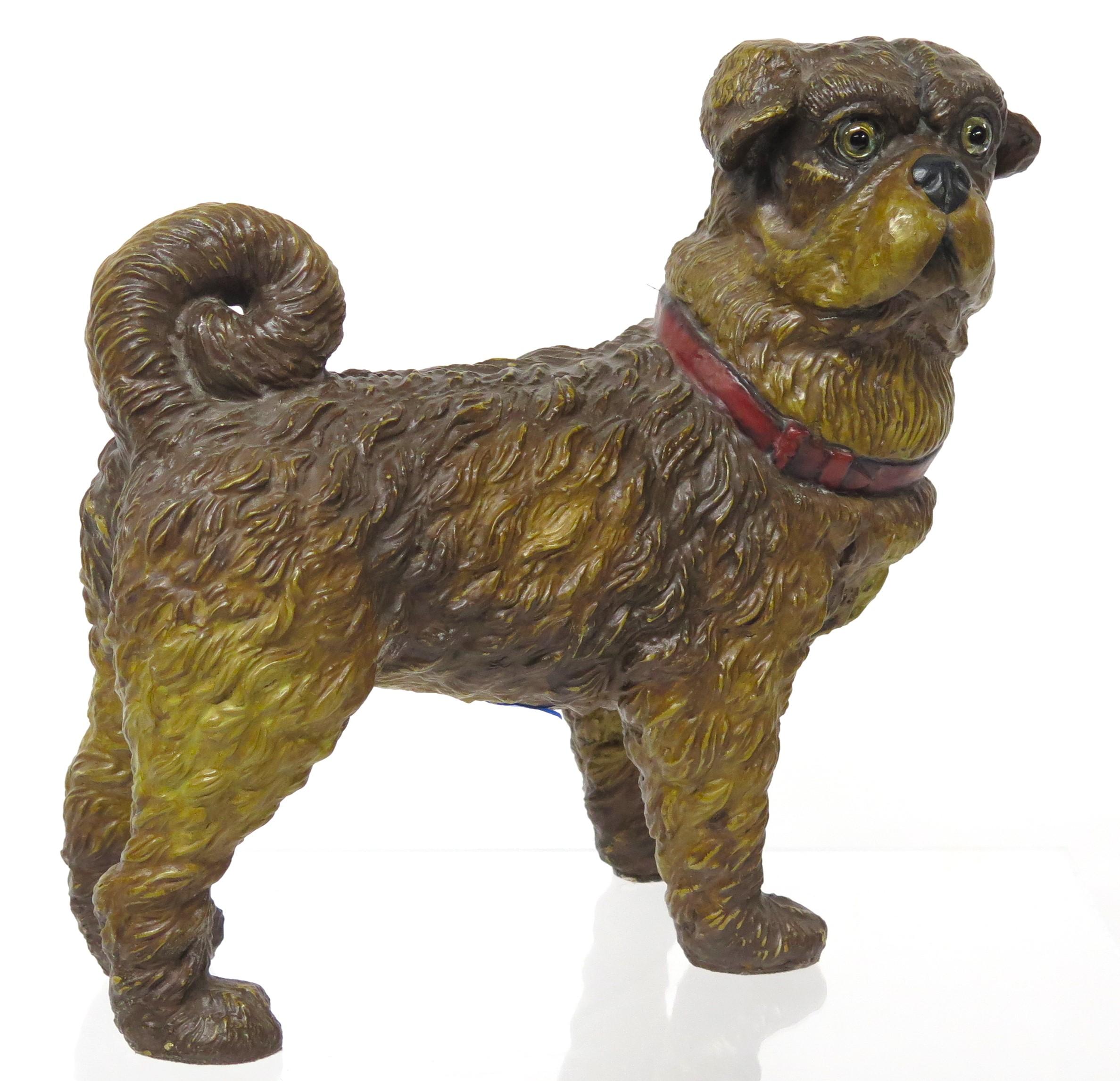 Eine englische Komposition Stehende Hundeskulptur im Angebot 4