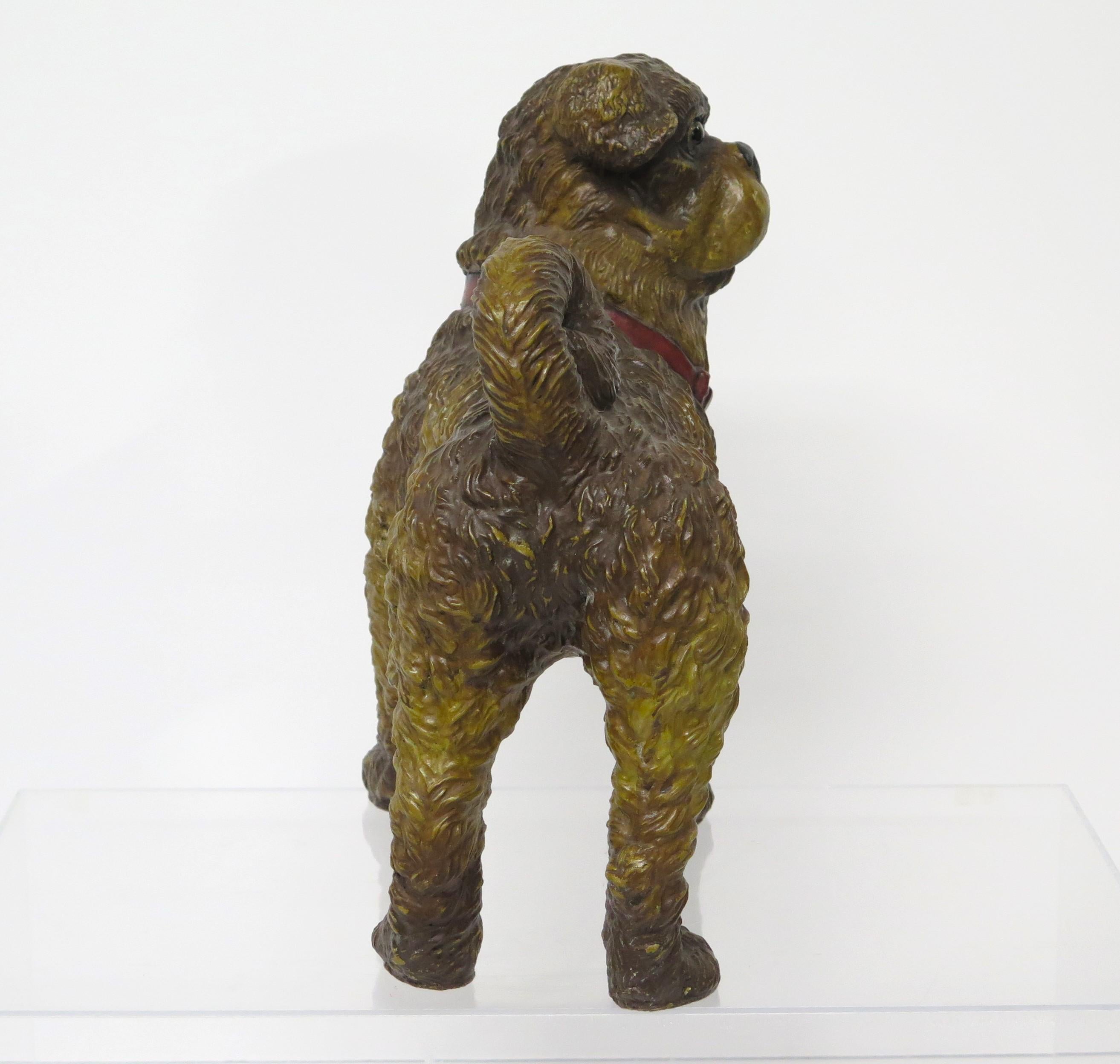 Victorian An English Composition Standing Dog Sculpture For Sale