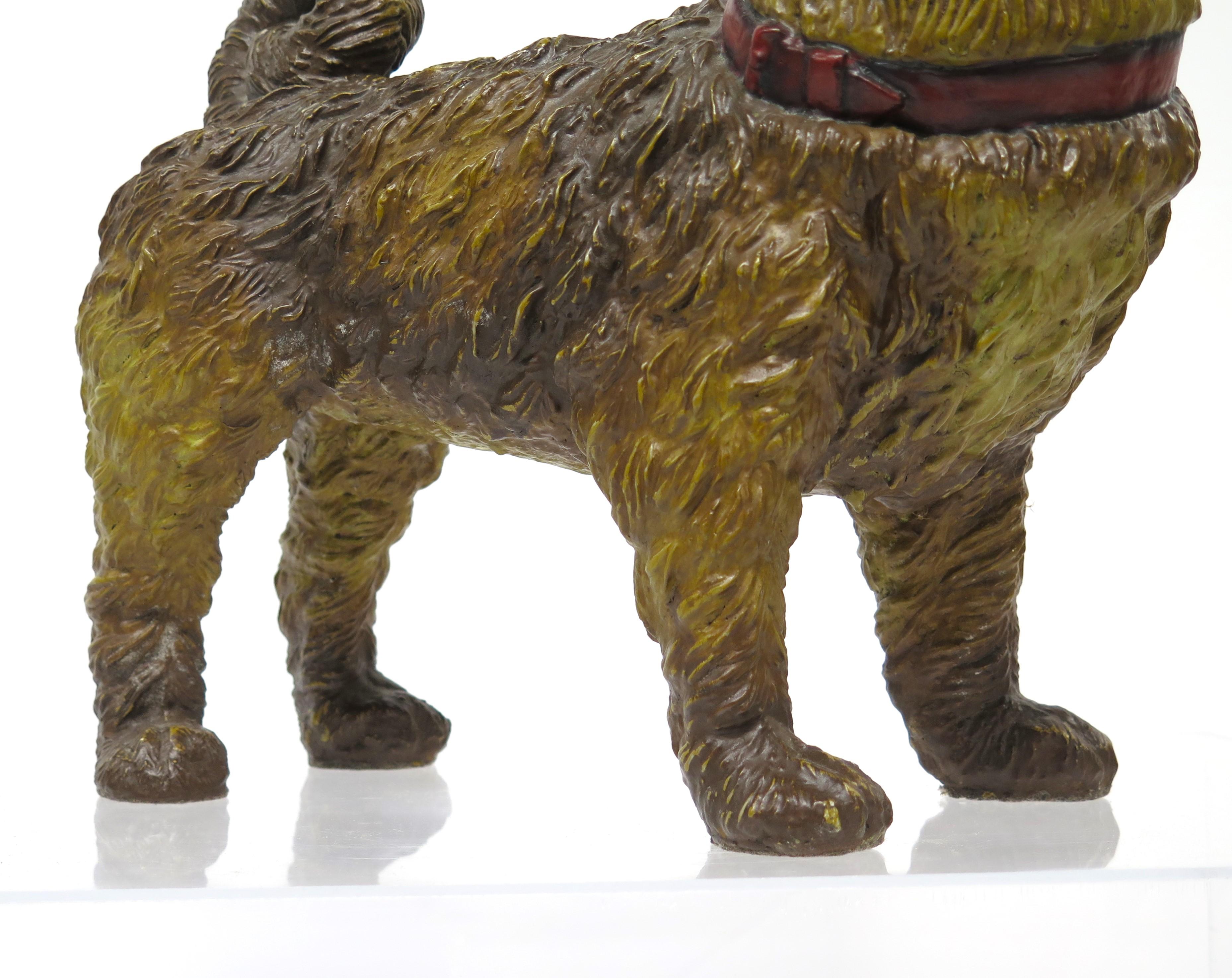 An English Composition Standing Dog Sculpture For Sale 2