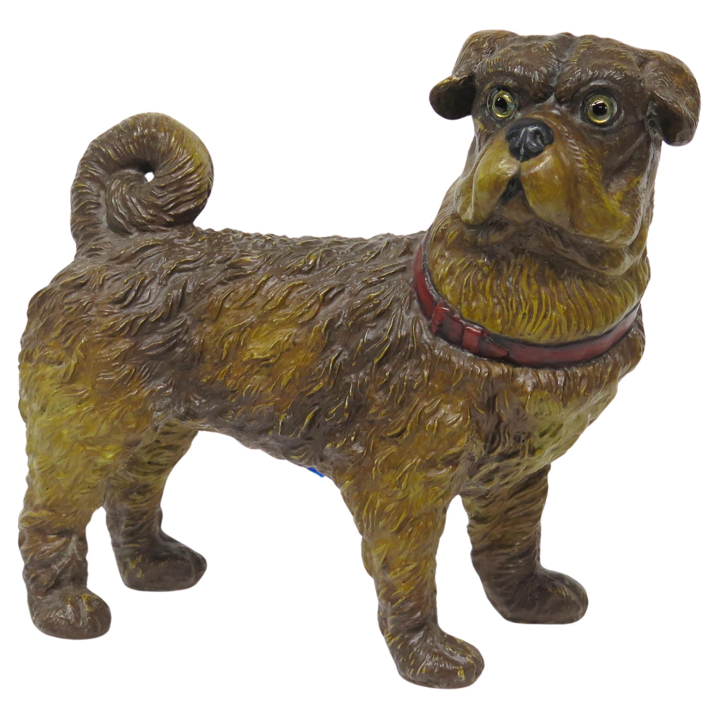 An English Composition Standing Dog Sculpture For Sale