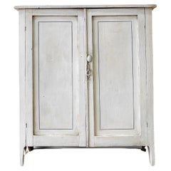 Antique An English Country Pine Cabinet Cupboard