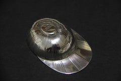 English Edwardian Period Silver Tea Caddy Spoon in the Form of a Jockey Cap