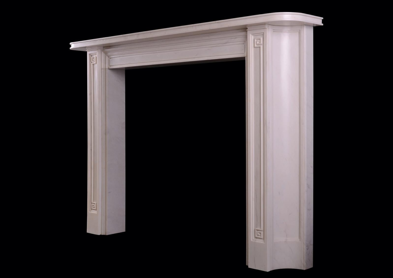 Marbre Une cheminée anglaise de style Art déco en vente