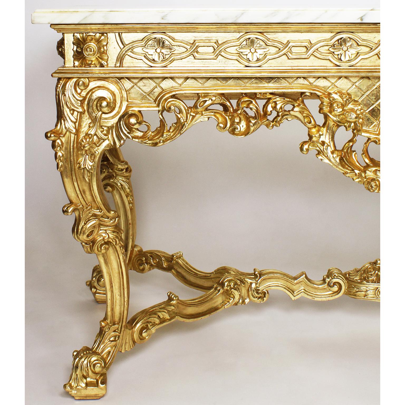 giltwood console table