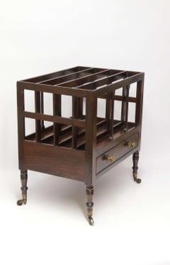 English George III Mahogany Canterbury or Magazine Holder, circa 1810