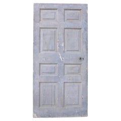 Antique English Georgian Period Painted Interior Pine Door