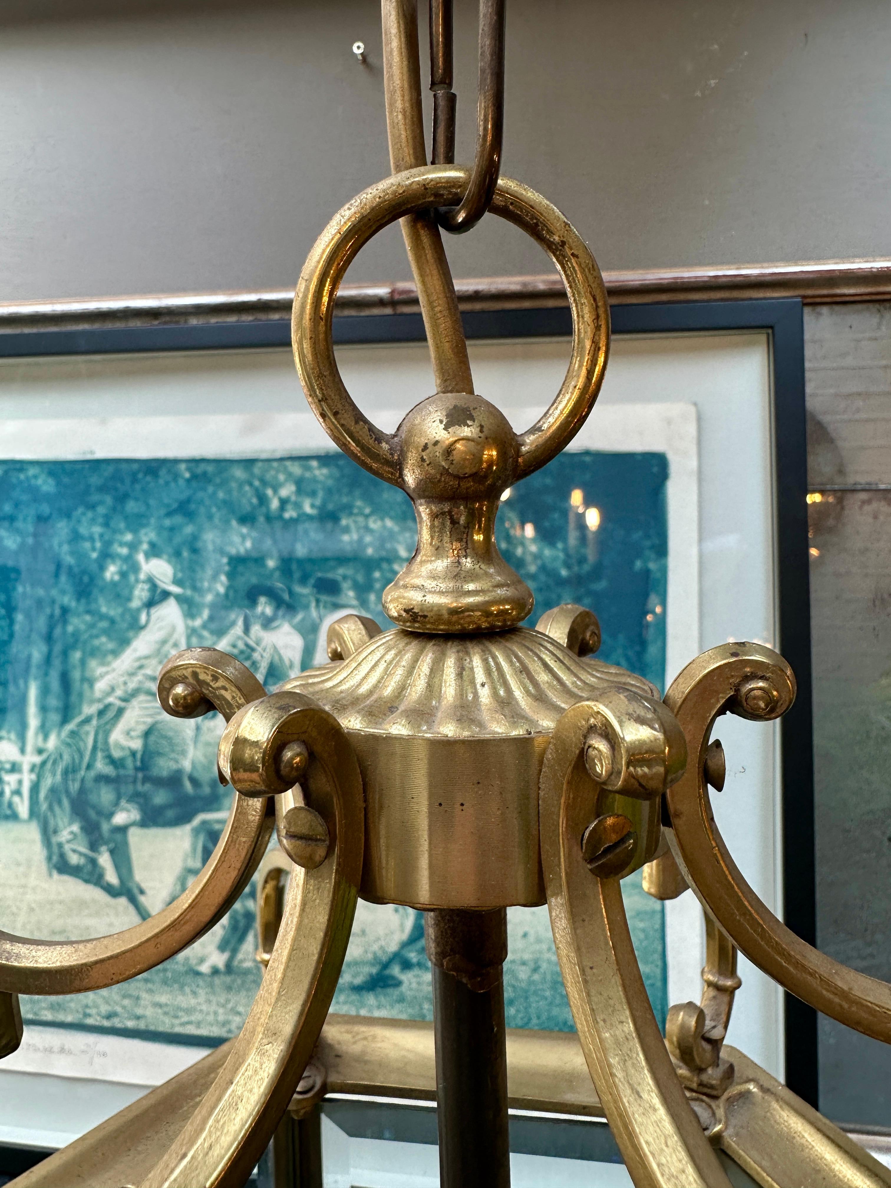 Eine englische Messing-Hallenlaterne im georgianischen Stil im Angebot 4