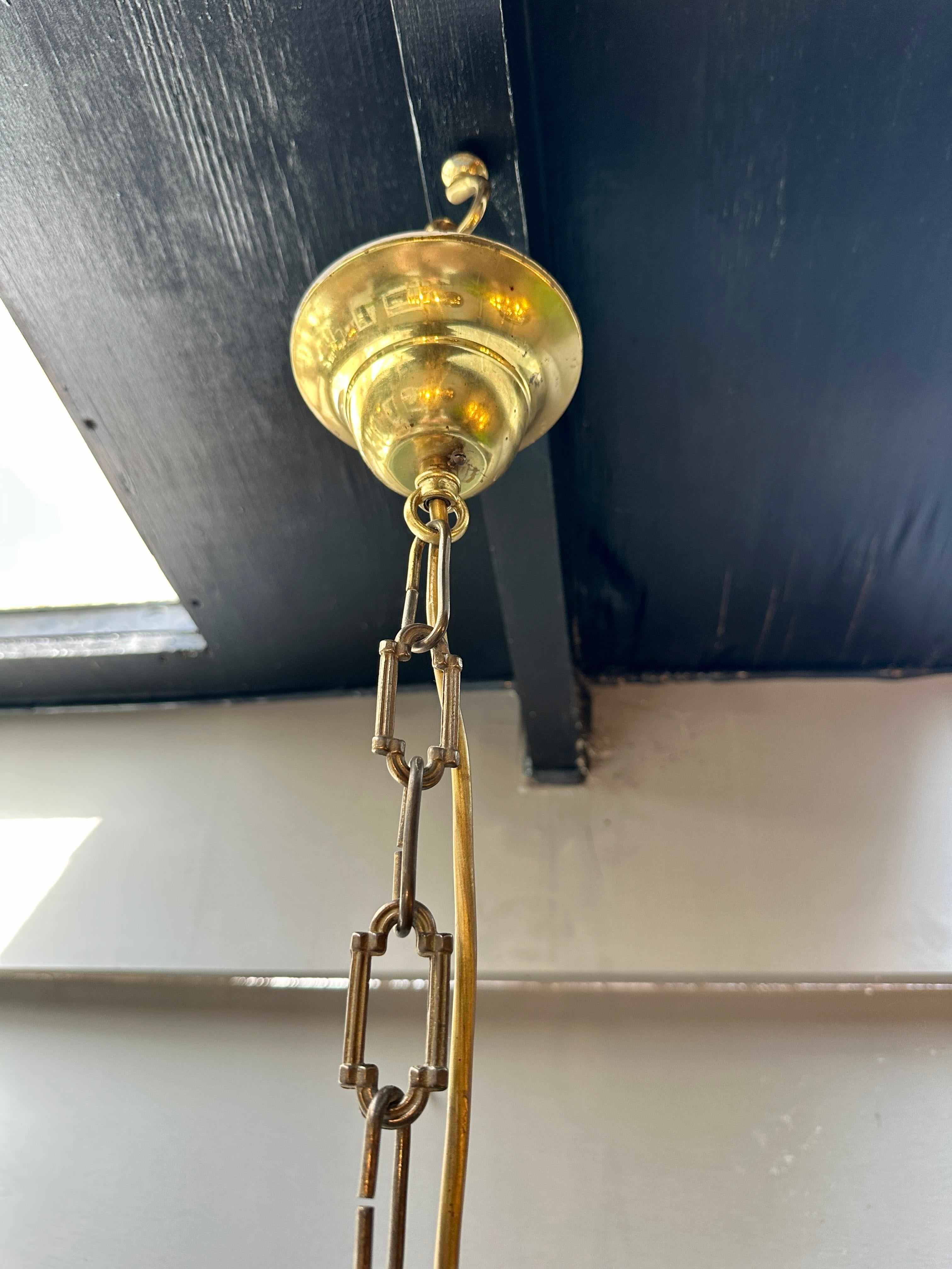 Eine englische Messing-Hallenlaterne im georgianischen Stil im Angebot 1