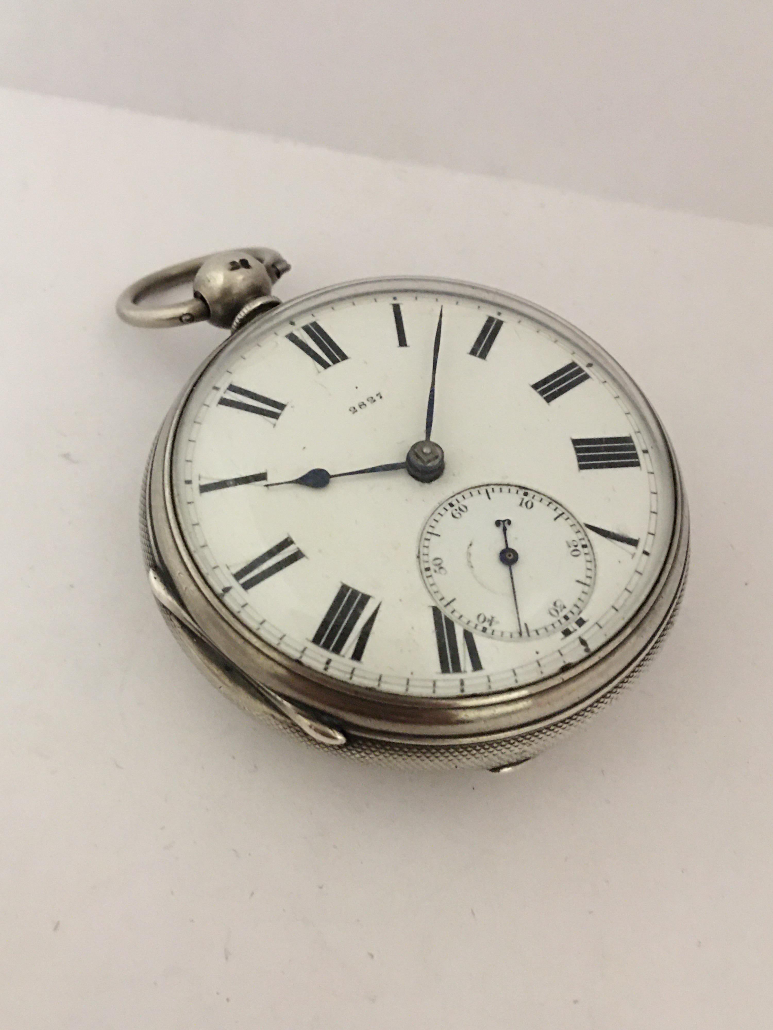 English Lever Fusee Silver Pocket Watch, circa 1866 For Sale 10