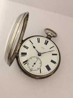 English Lever Fusee Silver Pocket Watch, circa 1866
