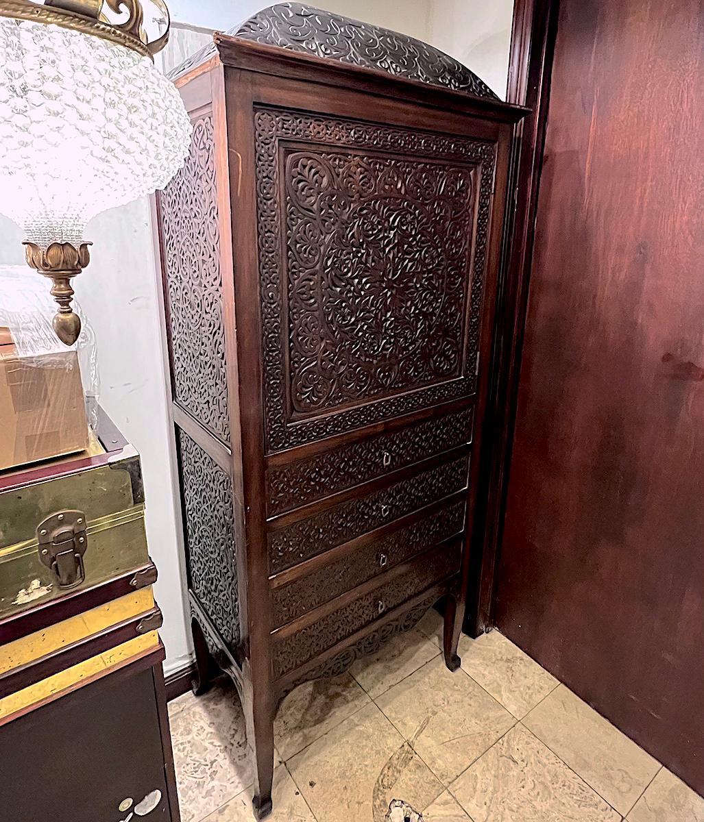 An English Moorish Style Cabinet For Sale 7