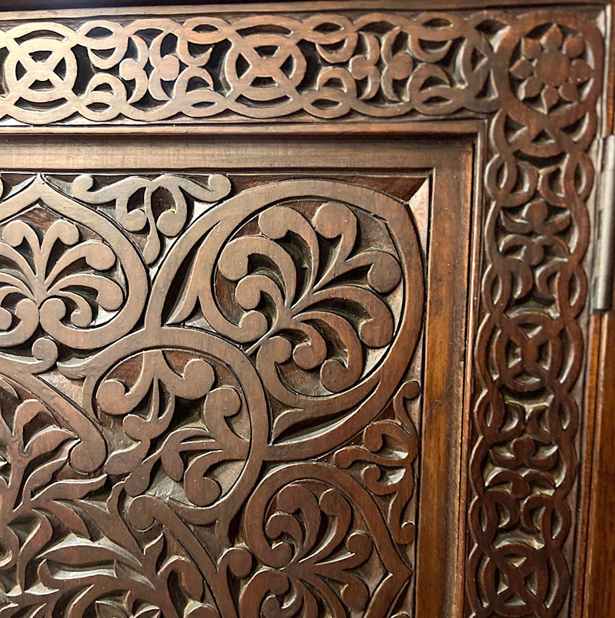 An English Moorish Style Cabinet For Sale 3