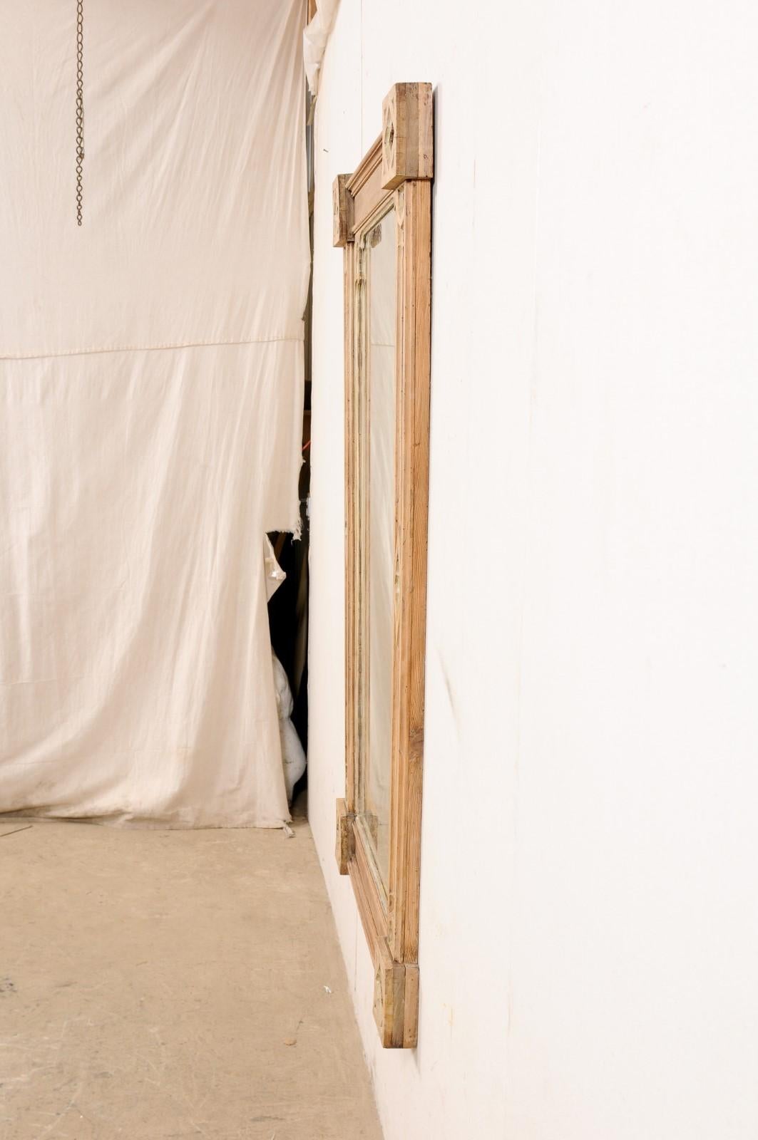 Specchio rettangolare neogotico inglese in legno intagliato, XIX secolo in vendita 4