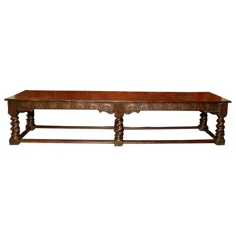 An English Oak Joined Table For Sale