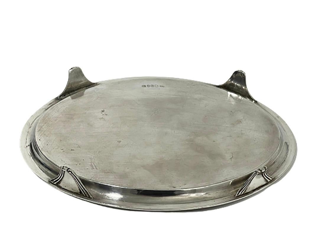 English Oval Silver Salver by William Bennett, 1800 For Sale 2