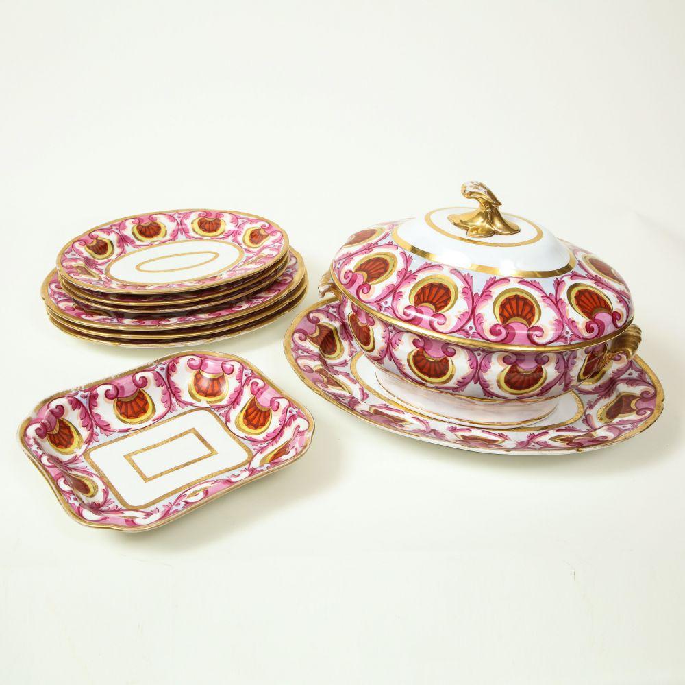 Regency Service de table partiel anglais, probablement Coalport en vente
