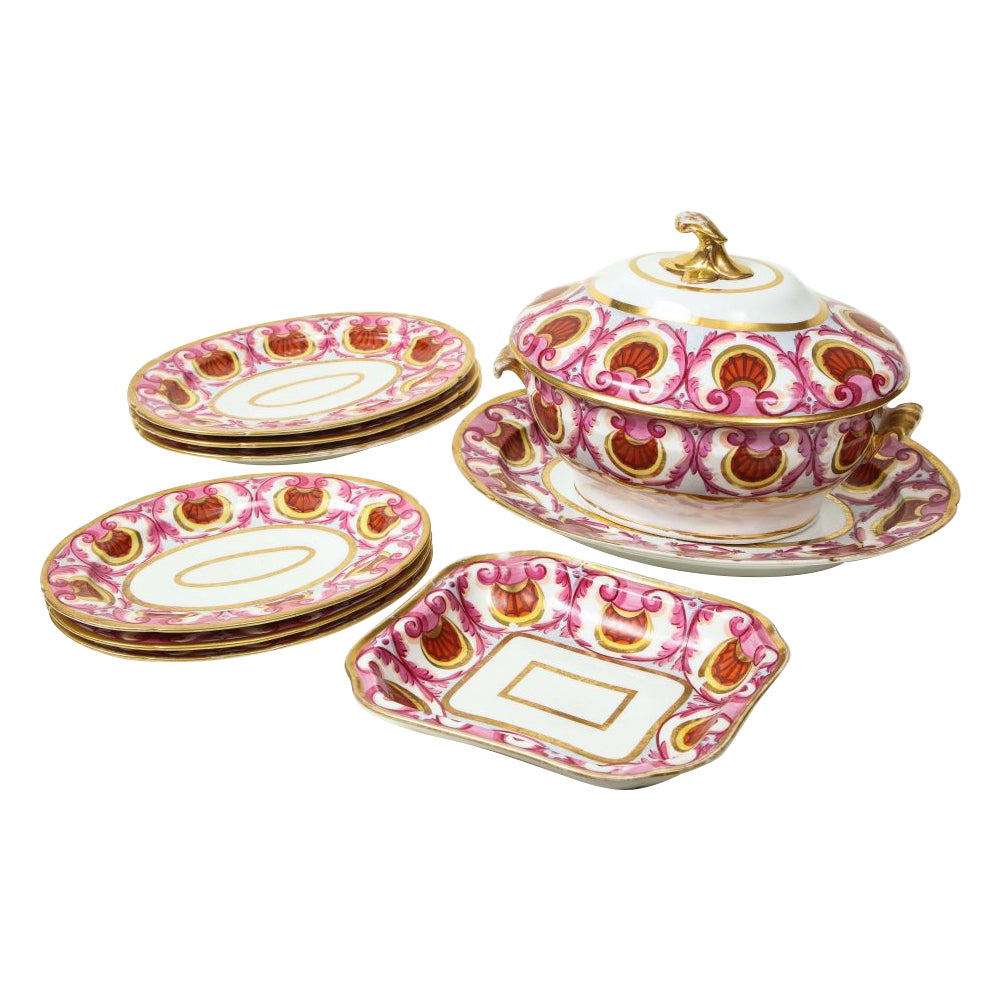 Service de table partiel anglais, probablement Coalport en vente