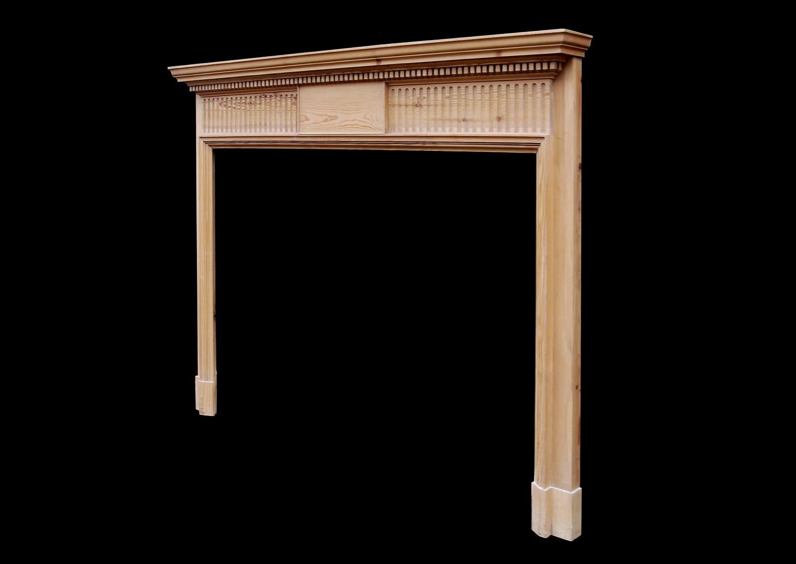 fluted fireplace