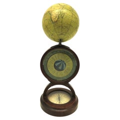 An English POCKET GLOBE with dial for time zones