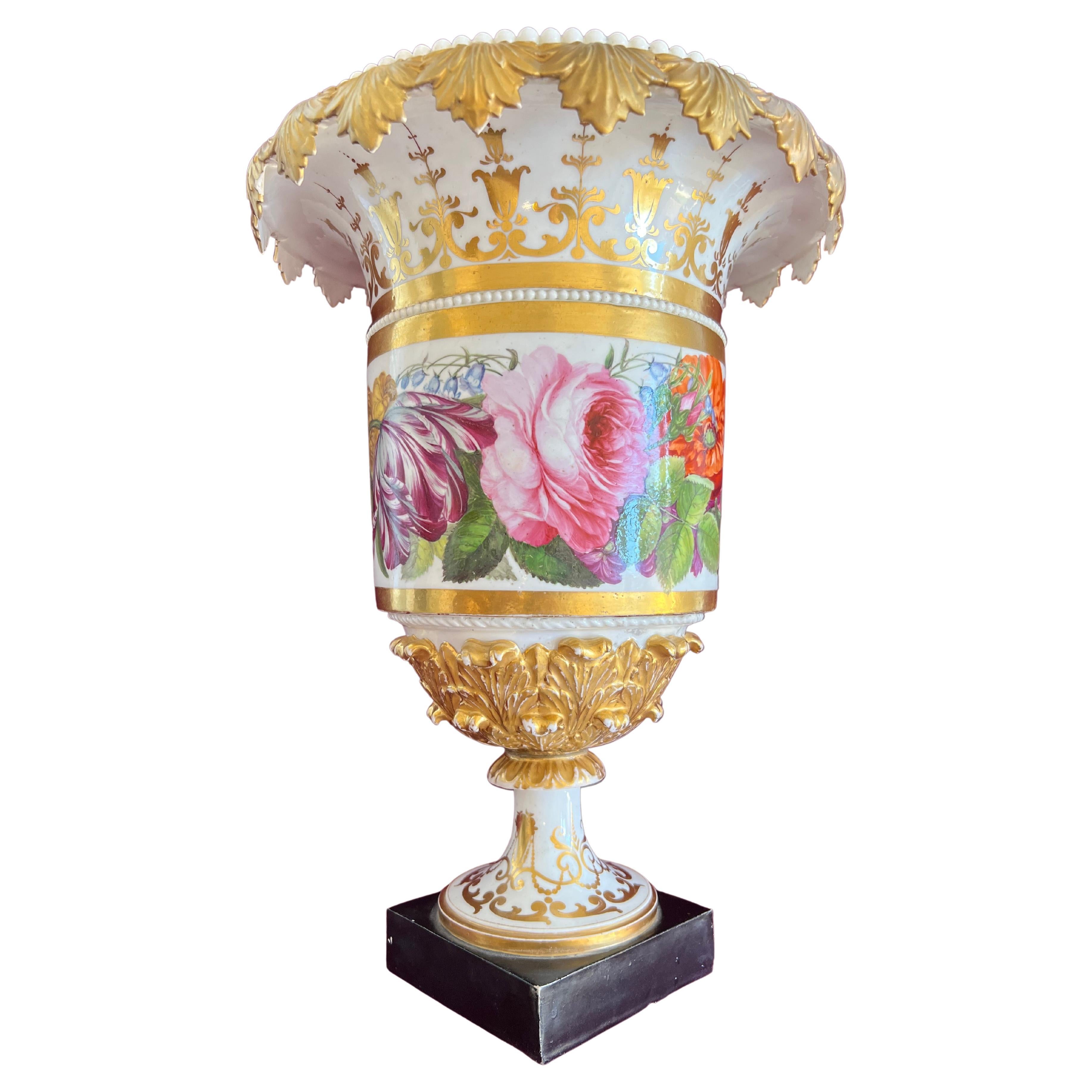 English Porcelain Vase C.1820 Attributed to Grainger's Worcester