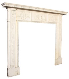 Antique English Regency Style Fire Mantel
