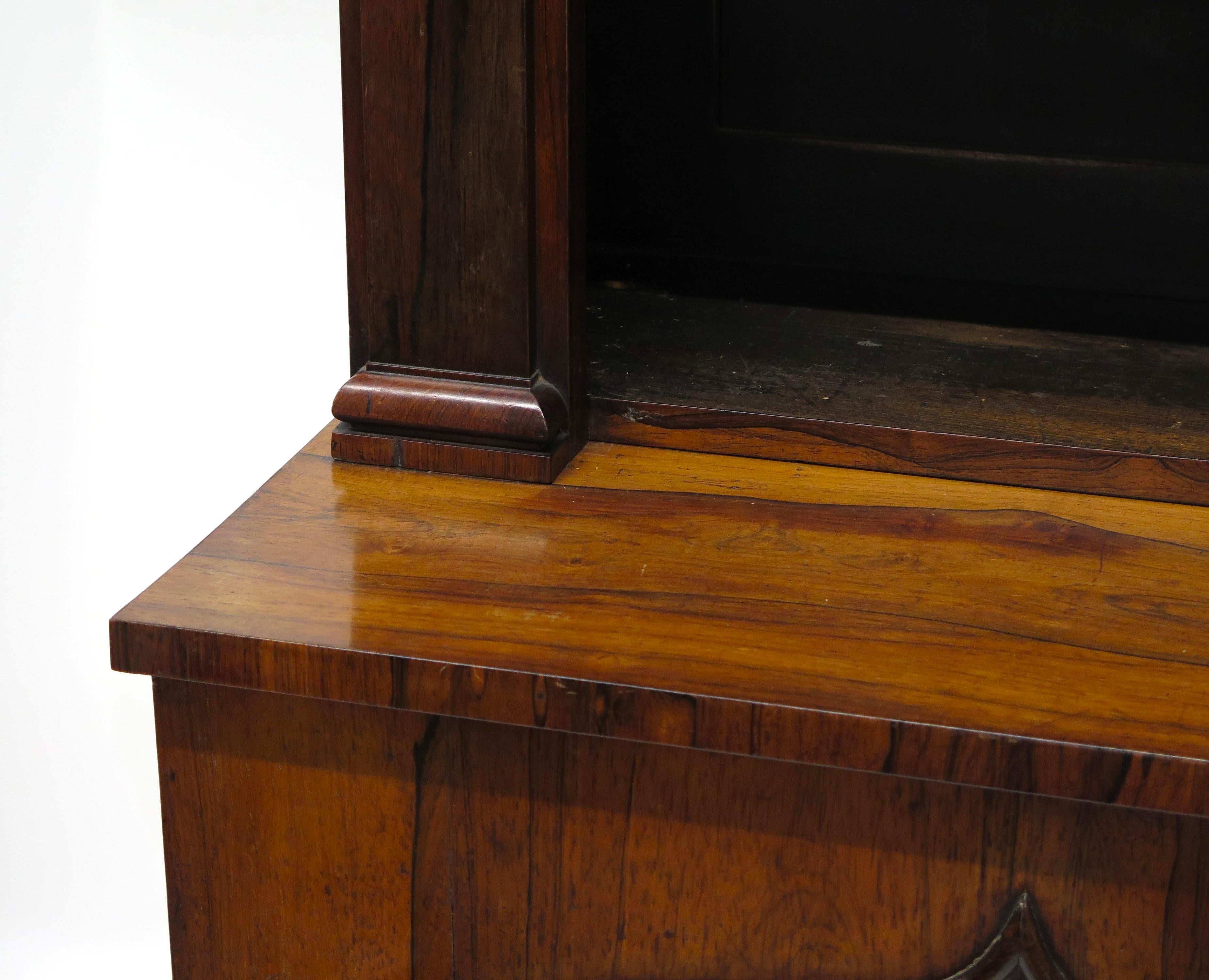 An English Regency Rosewood Bookcase For Sale 7