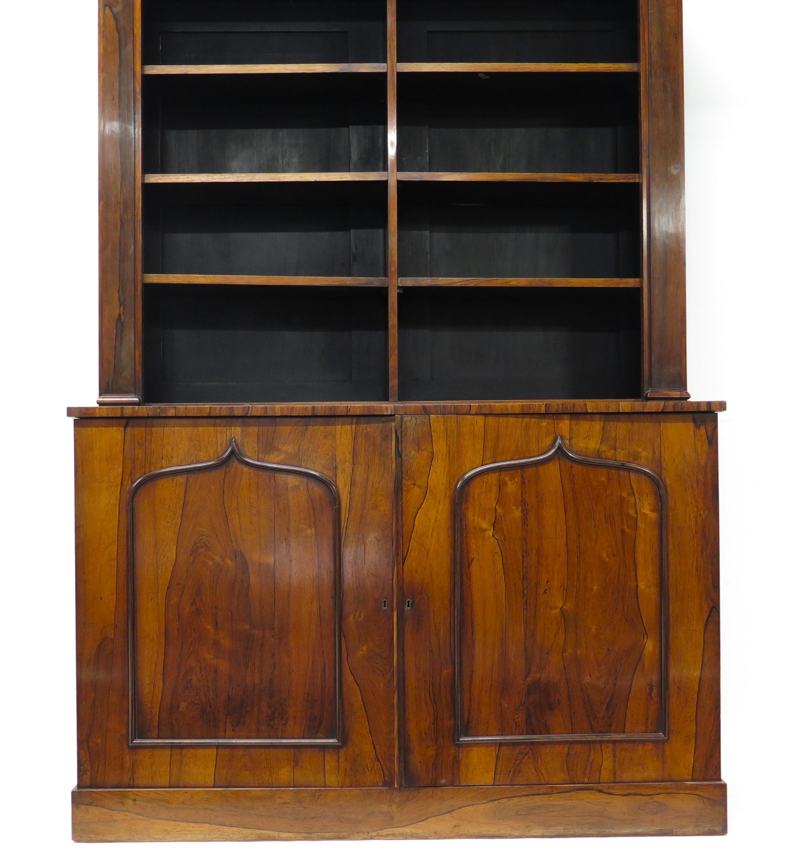 An English Regency Rosewood Bookcase For Sale 3