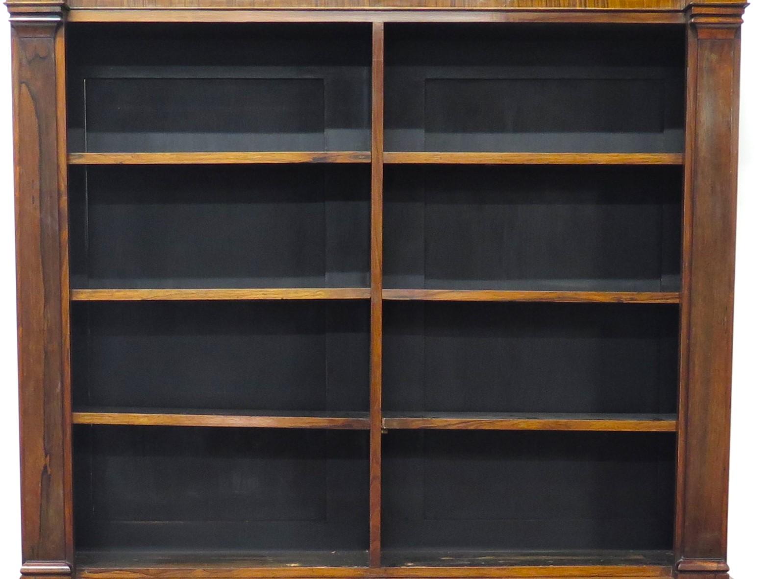 An English Regency Rosewood Bookcase For Sale 4