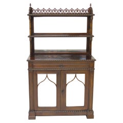 Antique An English Regency Rosewood Chiffonier Bookcase 