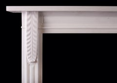 English Regency Style Statuary Marble Fireplace