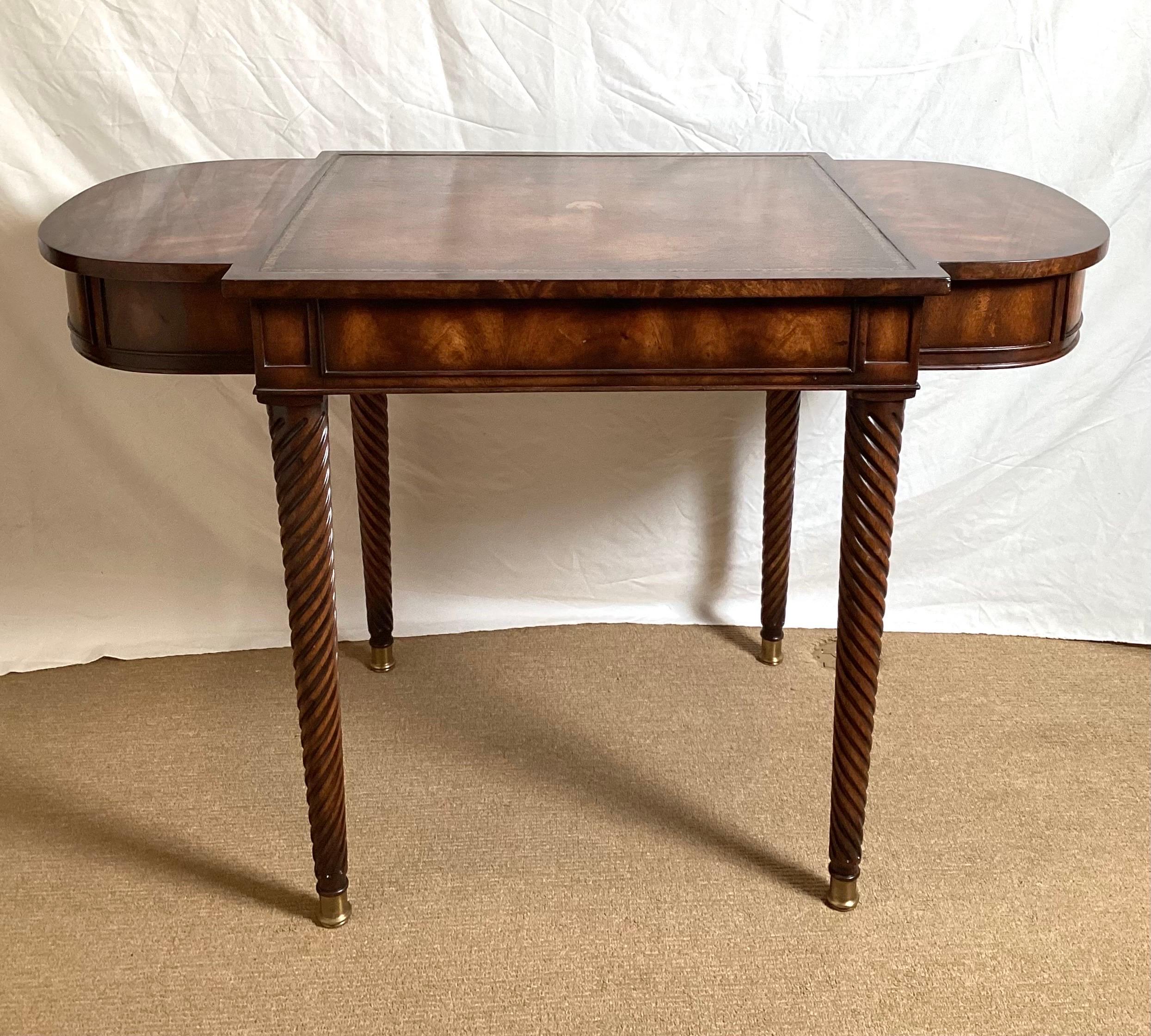 English Regency Style Writing Table by Theodore Alexander For Sale 5