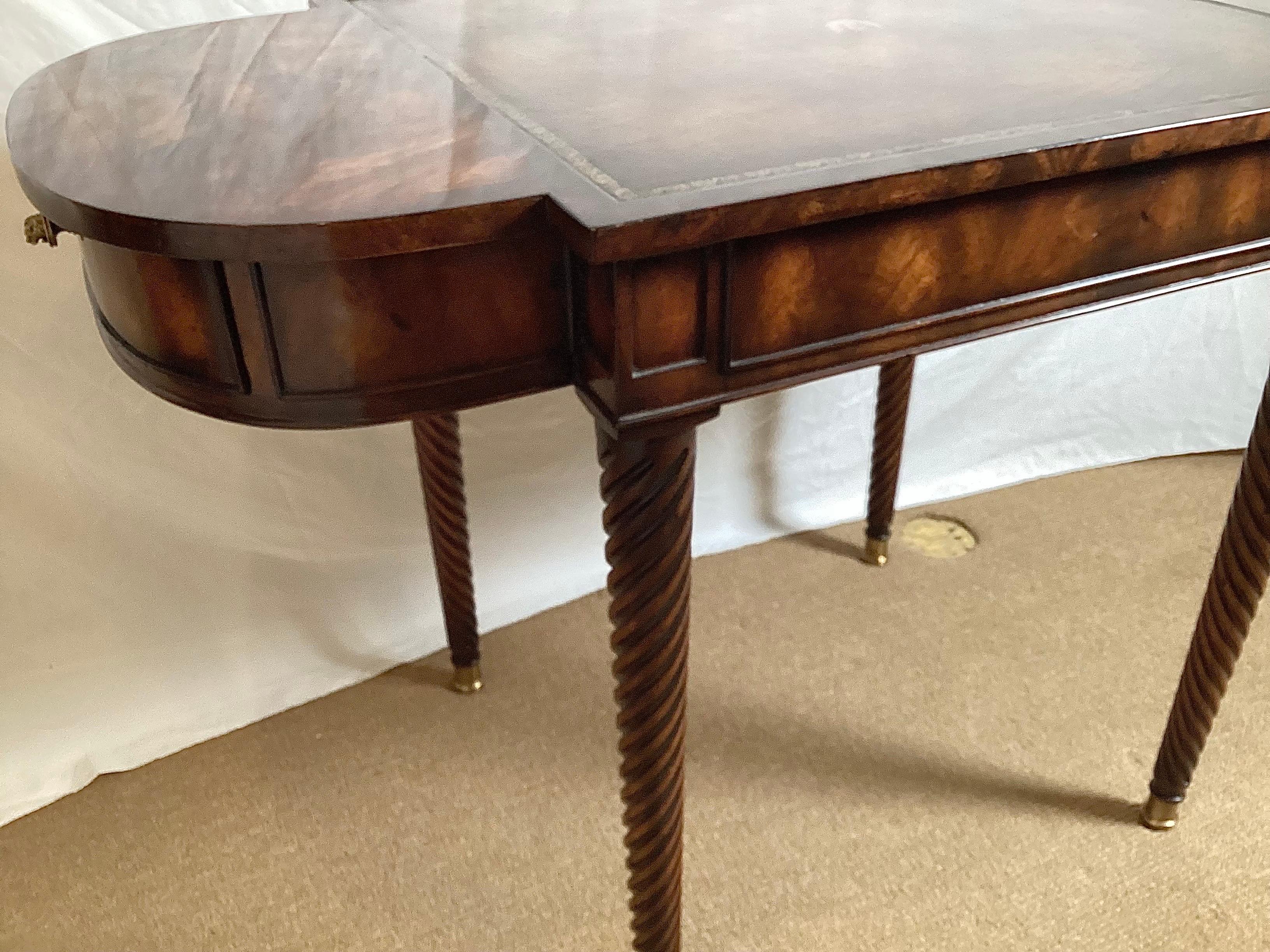 English Regency Style Writing Table by Theodore Alexander For Sale 6