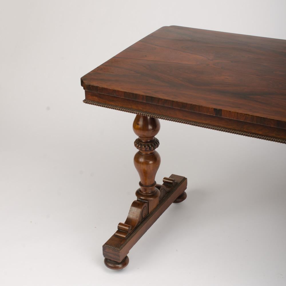 19th Century An English Rosewood Library Hall Table, circa 1840.