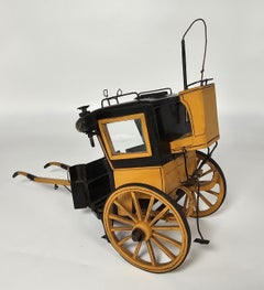 An English scale model of an early 19th century Hanson cab circa 1920