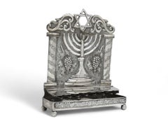 A Dutch Silver Hanukkah Lamp, 1886