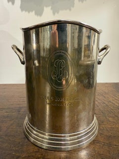 Enfriador de champán inglés de plata, principios del siglo XX