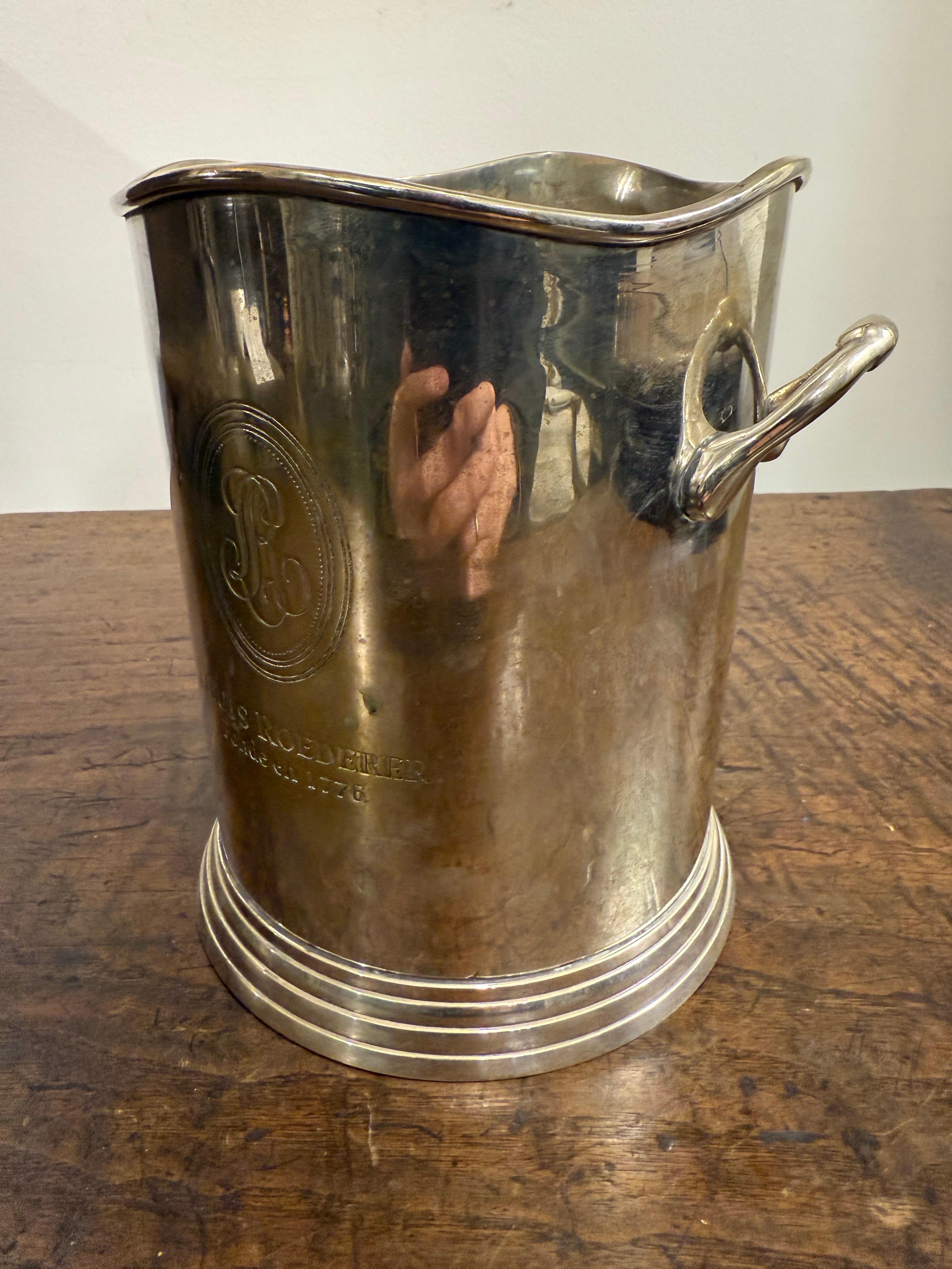 Renaissance Revival An English Silverplate Champagne Cooler, Early 20th Century For Sale