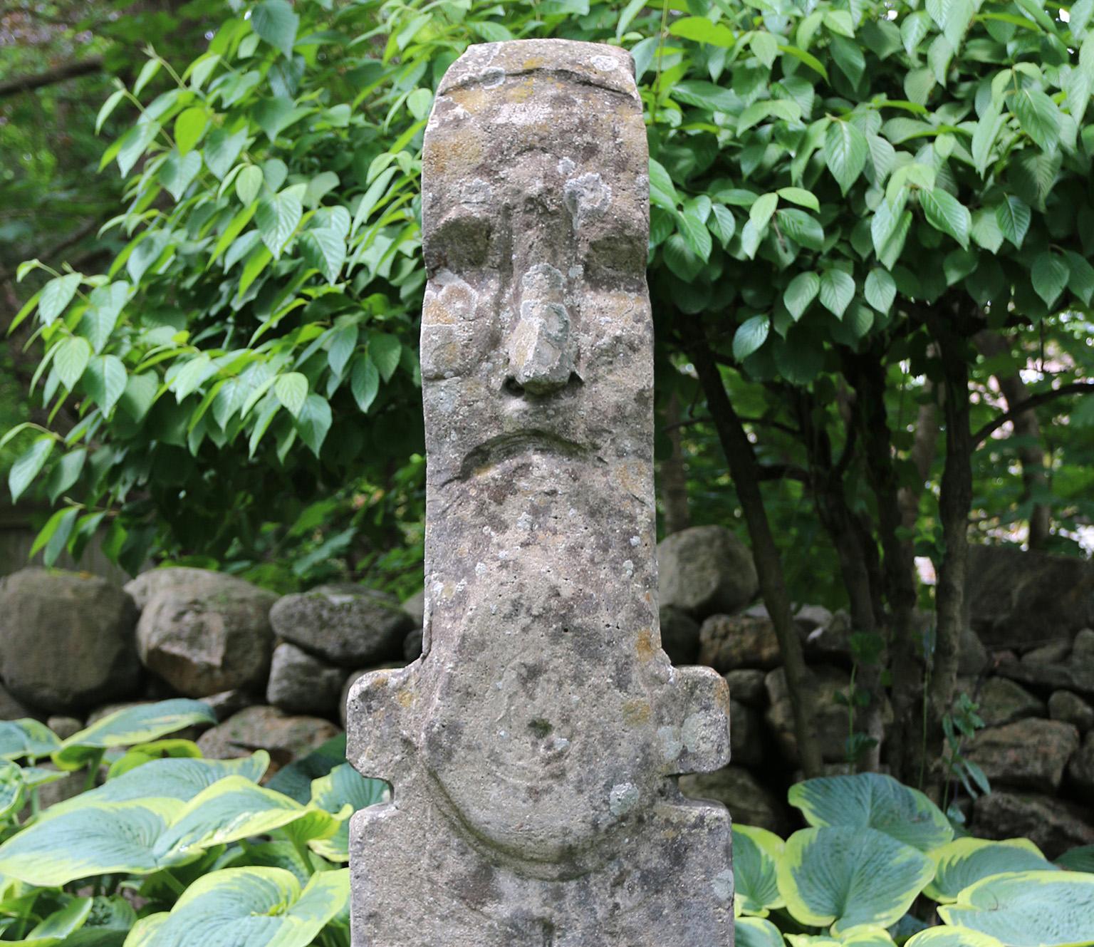 Late 20th Century English Stone TOTEM Figure Made by Gerald Moore