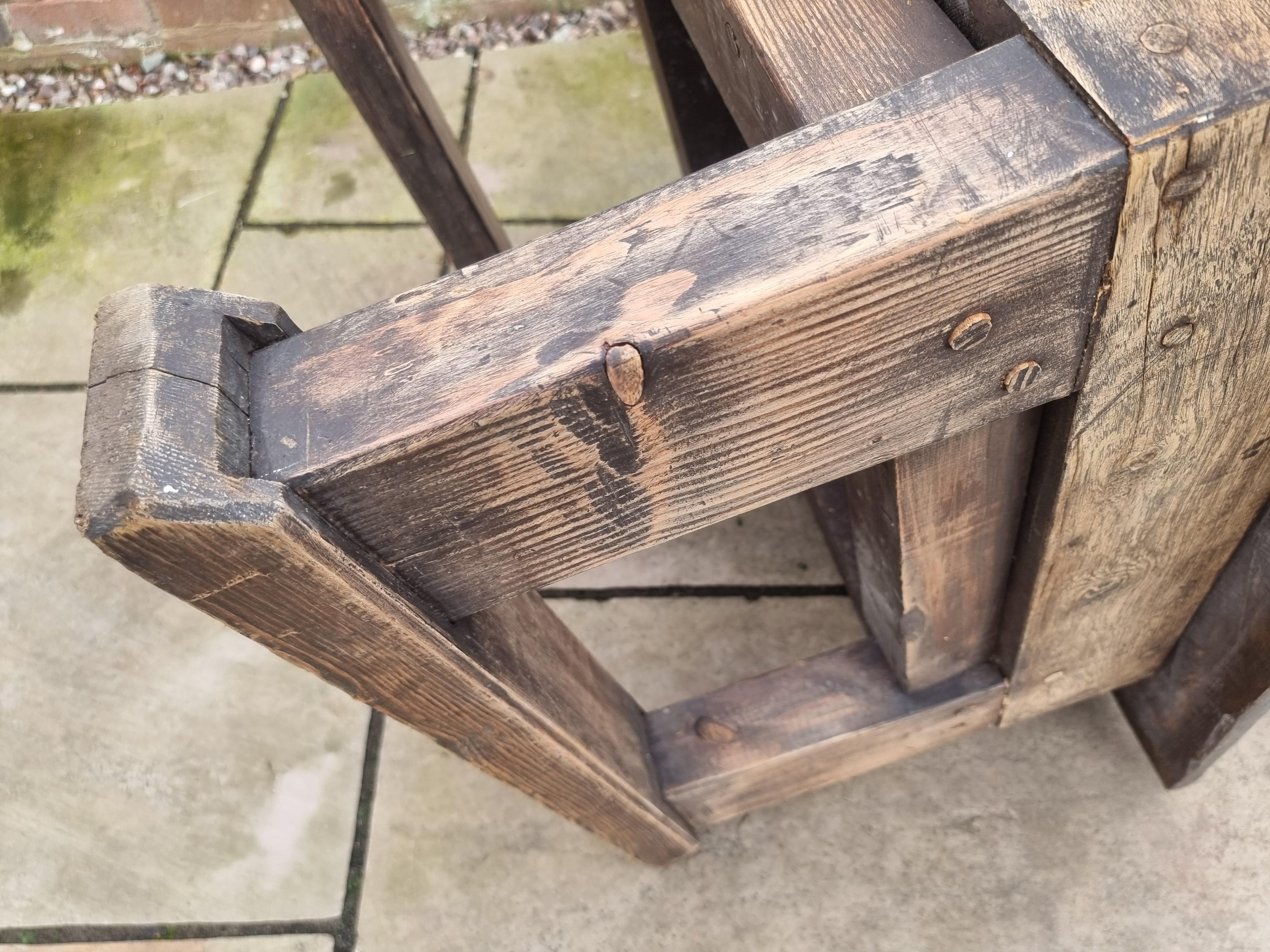 An English coffee or low table made in a rustic style, circa 1910 For Sale 11