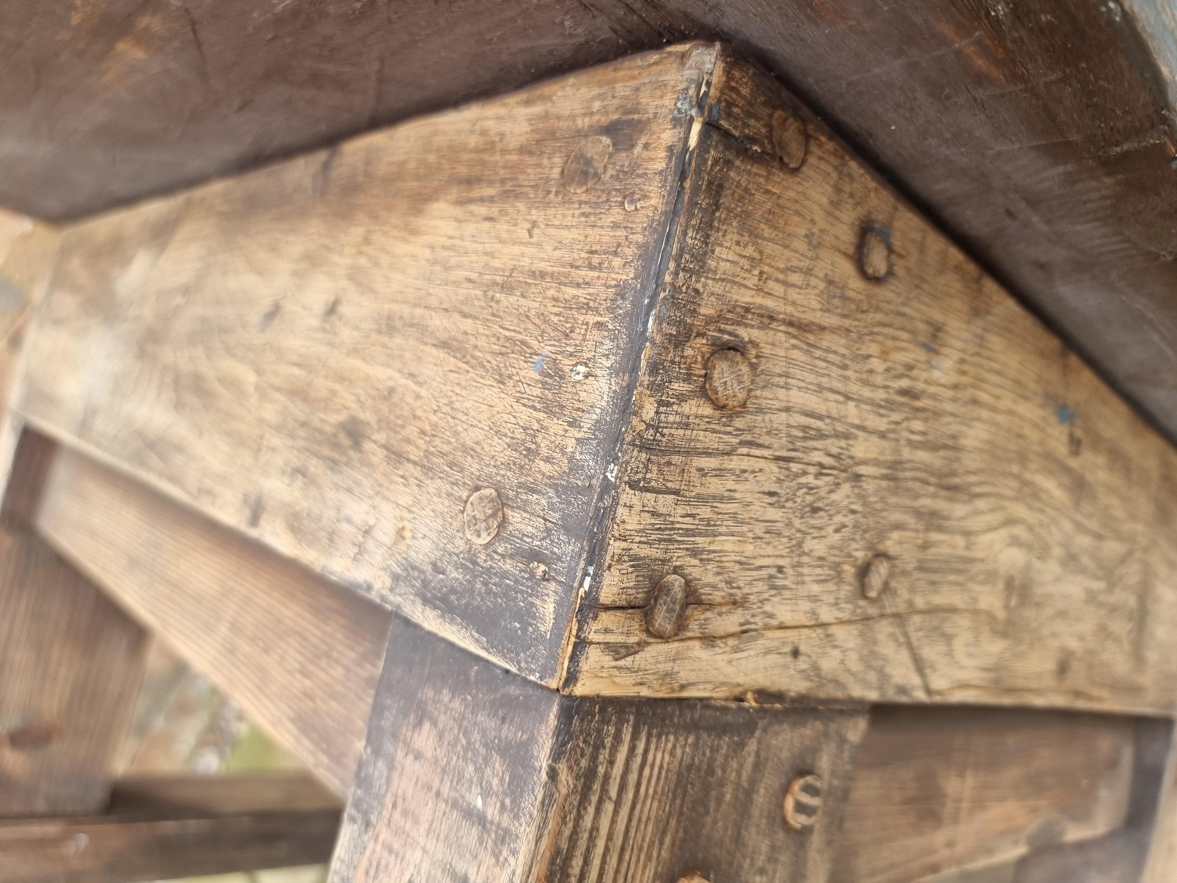 An English coffee or low table made in a rustic style, circa 1910 For Sale 12