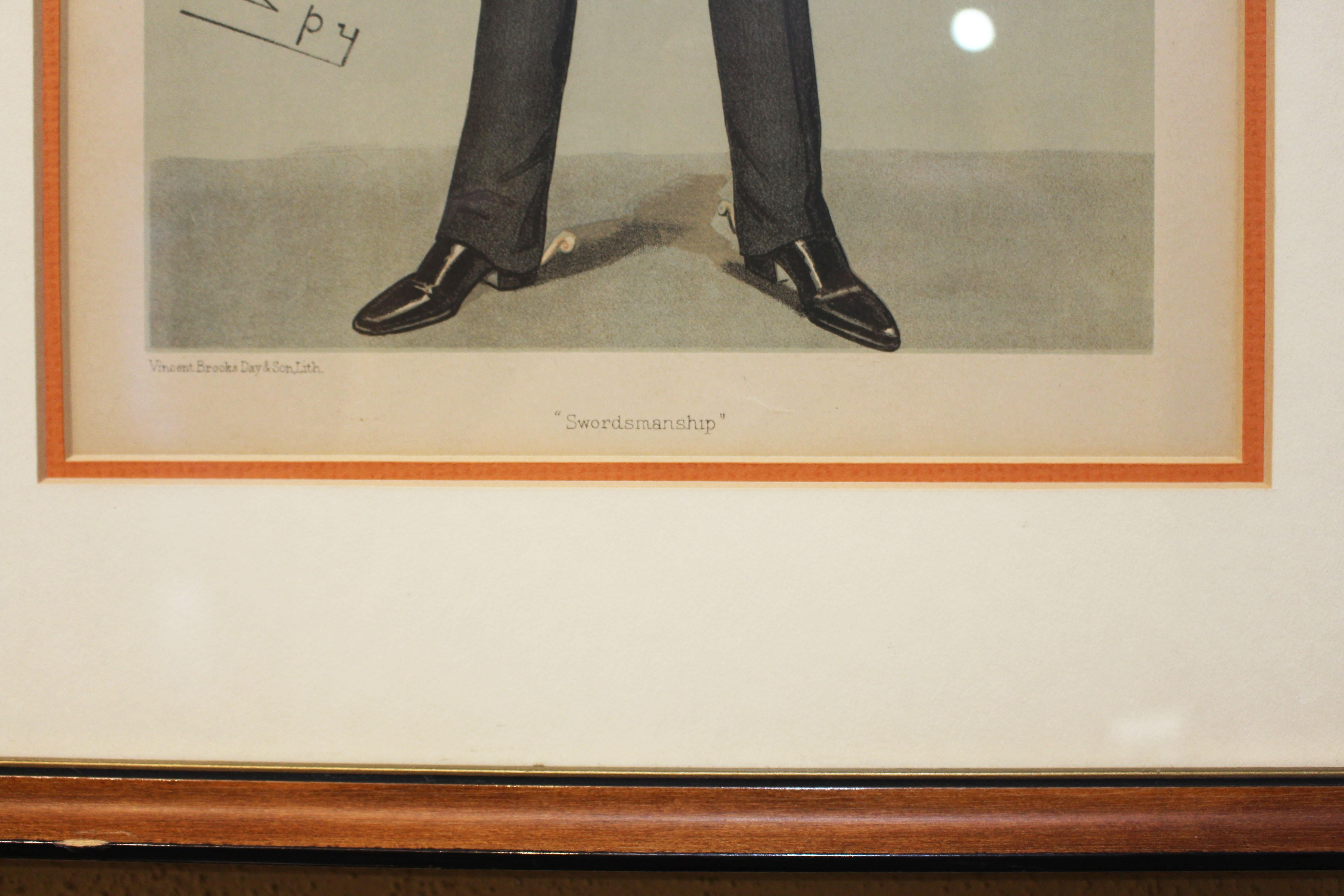 Eine englische Vanity Fair Chromolithographie von Oberst George Malcom Fox (Englisch) im Angebot