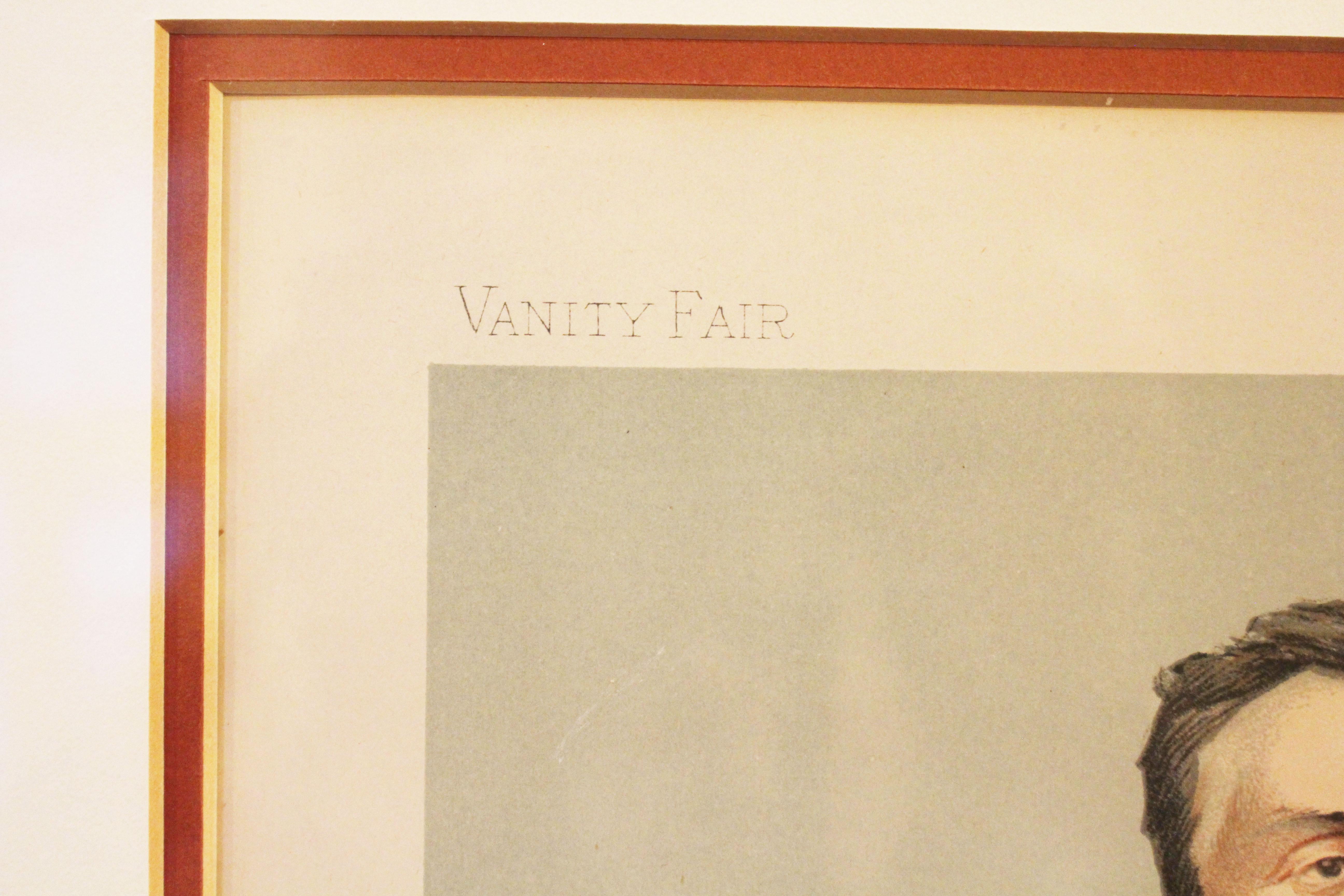 Inglese Una cromolitografia inglese di Vanity Fair di Gabriel Hanotaux di Guth in vendita