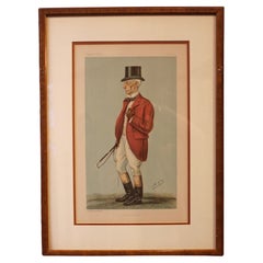 Antique An English Vanity Fair Chromolithograph of Mr. Thomas Colleton Garth