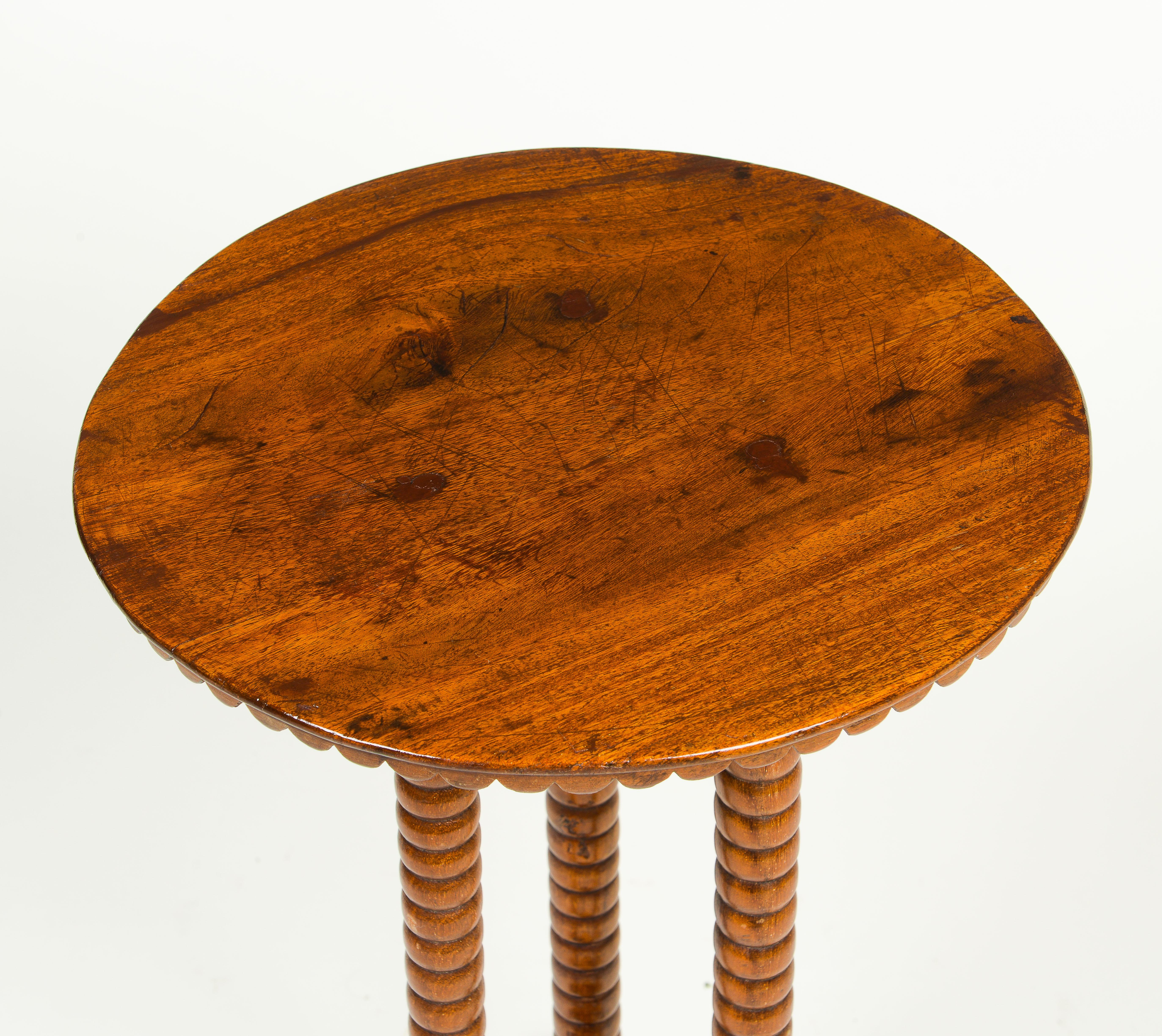 20th Century An English Walnut Plant Stand For Sale