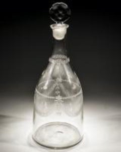 Engraved Continental Magnum Tapered Decanter