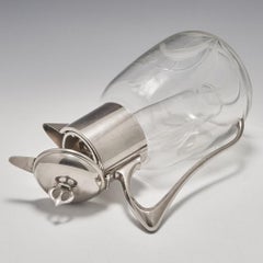 Ein gravierter WMF-Krug mit Eiskübel mit Gravur, um 1905