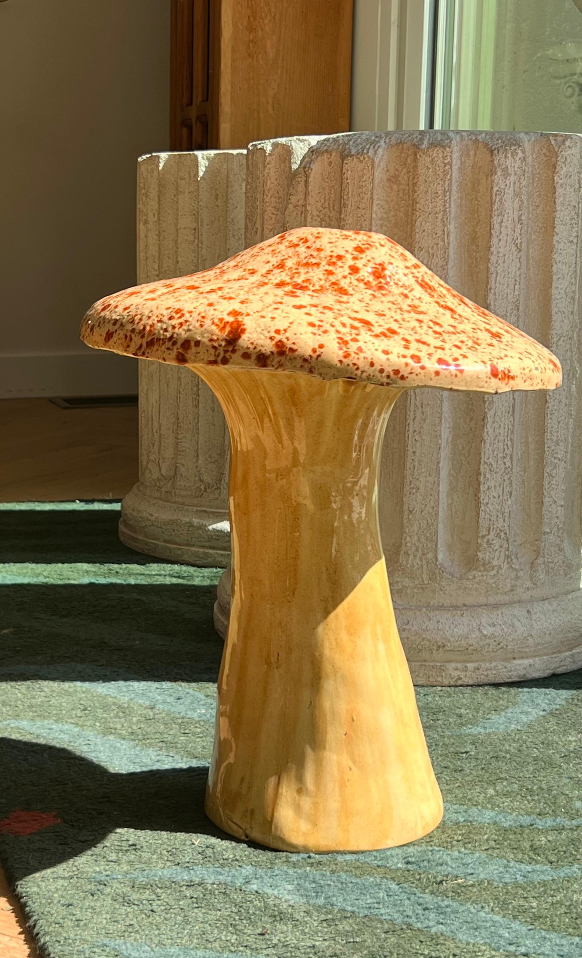 An enormous MCM ceramic mushroom sculpture by Arnels, 1960s 11