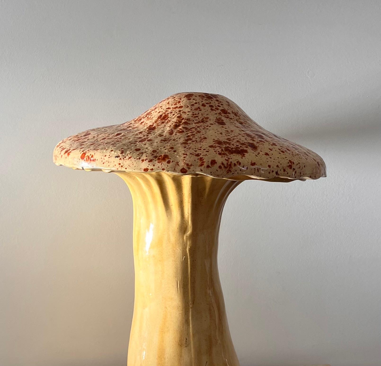 An enormous MCM ceramic mushroom sculpture by Arnels, 1960s 13